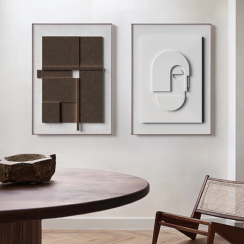 Modern Geometric Abstract Canvas Art for Stylish, Minimal Home Walls