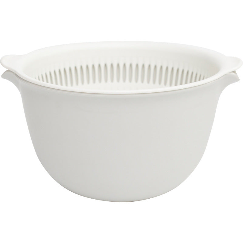 Friendly Double Sink Basket for Washing Fruits and Daily Dishes