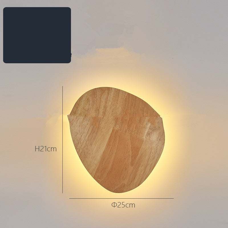 Modern Wooden Log Wall Lamp for Soft Ambient Lighting
