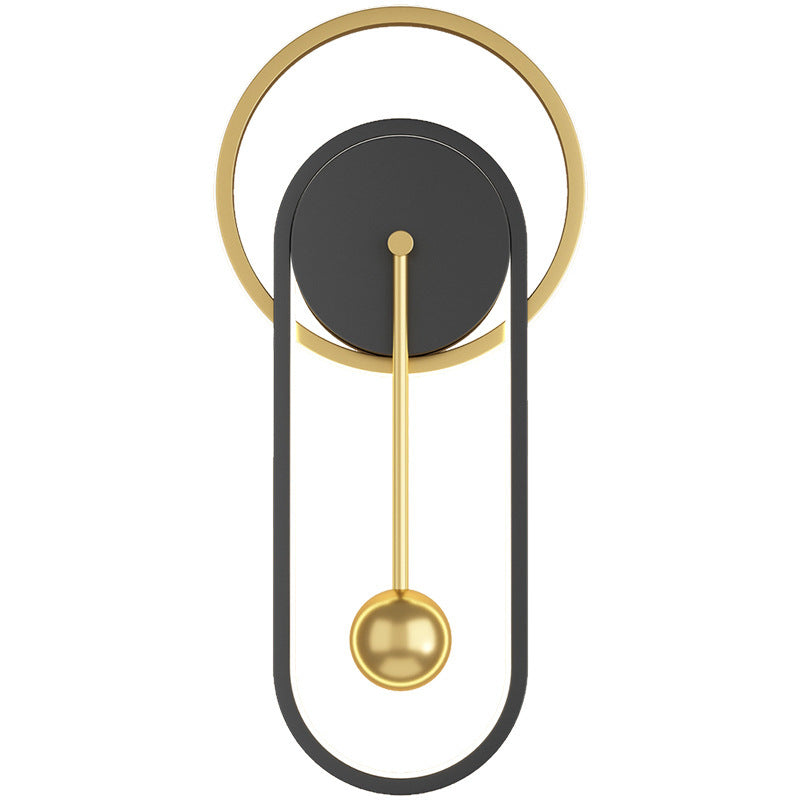 Nordic Wall Clock Lamp for Soft, Minimal Living Room Lighting