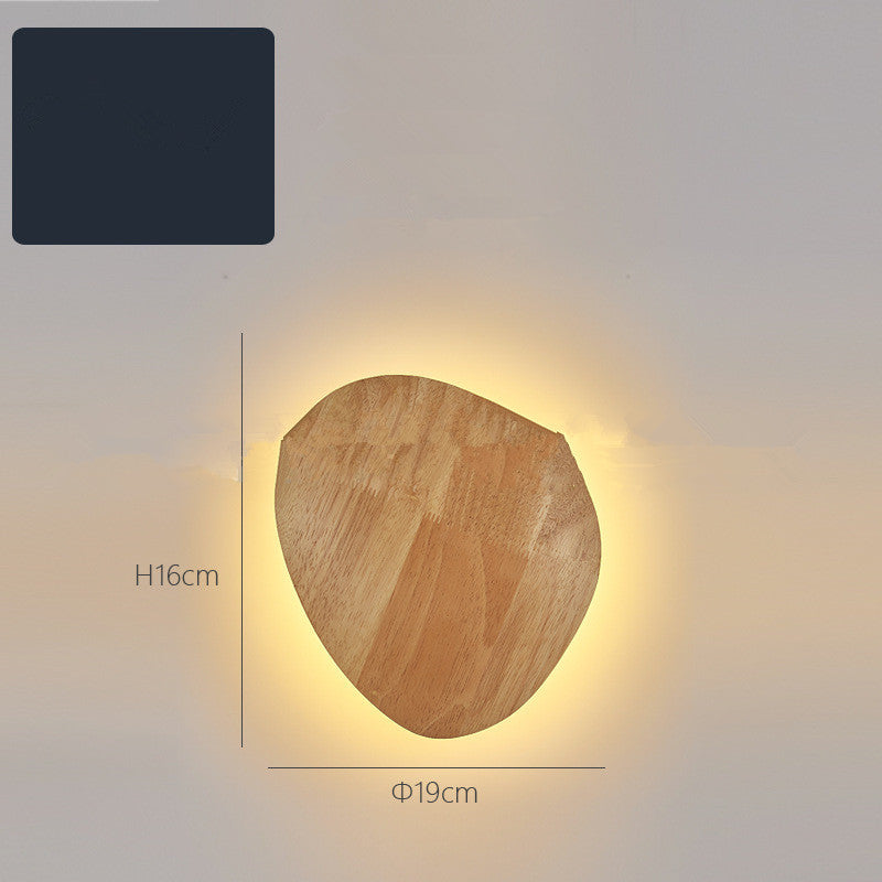 Modern Wooden Log Wall Lamp for Soft Ambient Lighting