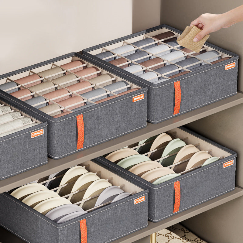 Space-Saving Drawer Box for Sorting Underwear, Bras, and Socks