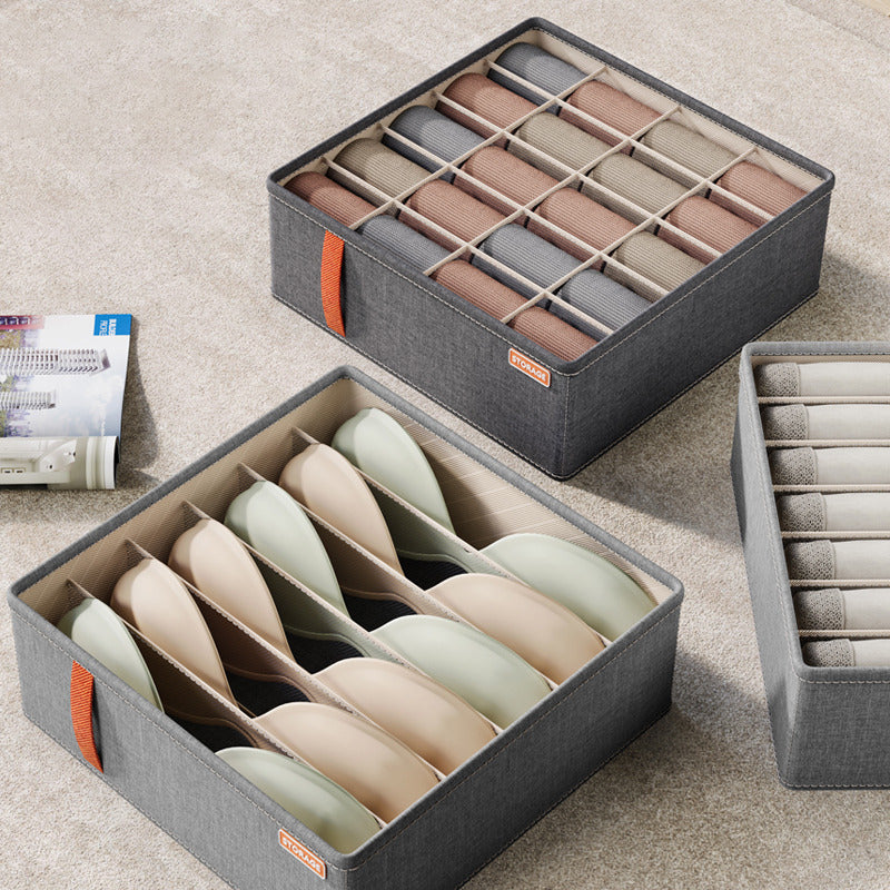 Space-Saving Drawer Box for Sorting Underwear, Bras, and Socks