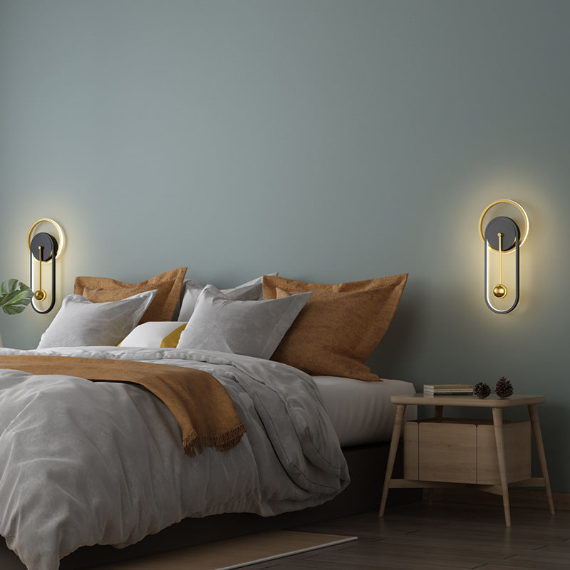Nordic Wall Clock Lamp for Soft, Minimal Living Room Lighting