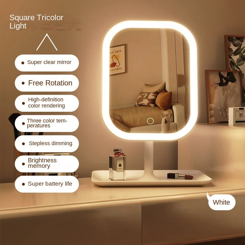 Modern LED Vanity Mirror with Touch Control & 3 Light Modes
