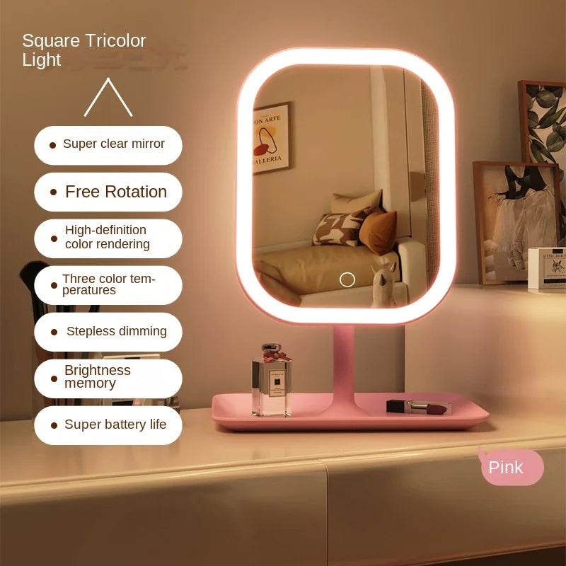 Modern LED Vanity Mirror with Touch Control & 3 Light Modes