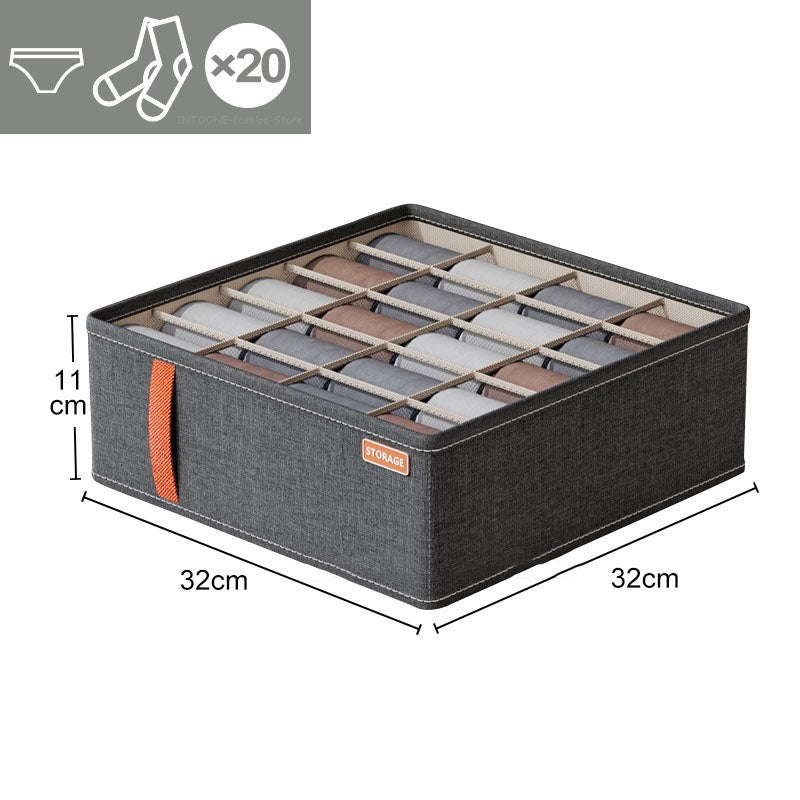 Space-Saving Drawer Box for Sorting Underwear, Bras, and Socks