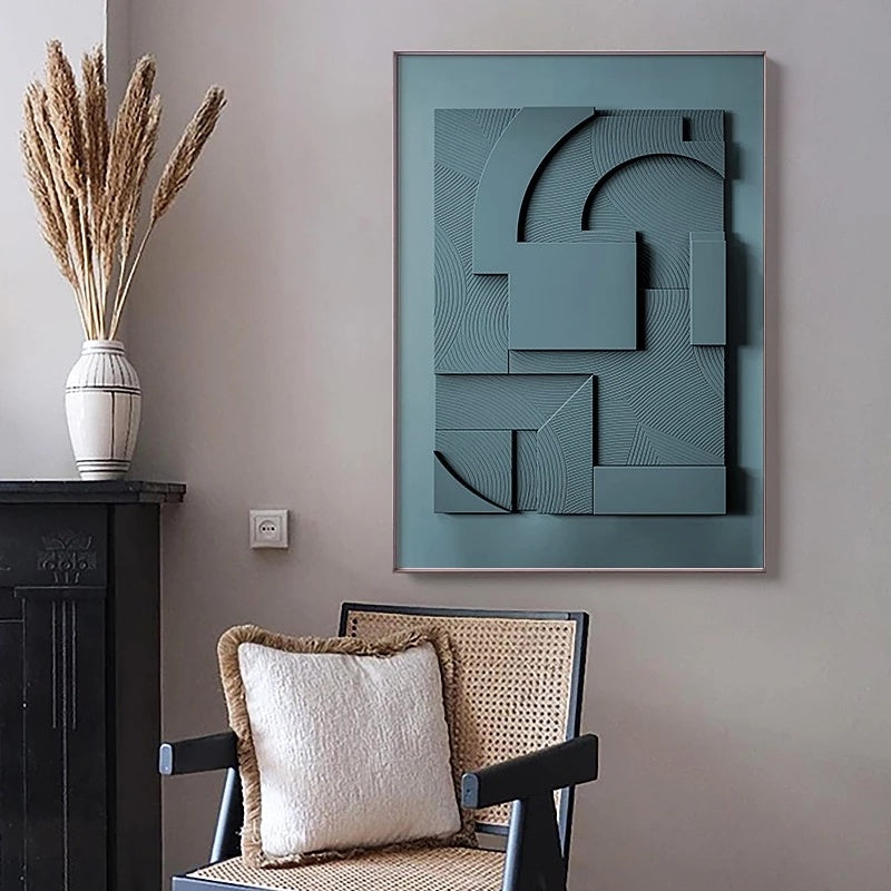 Modern Geometric Abstract Canvas Art for Stylish, Minimal Home Walls